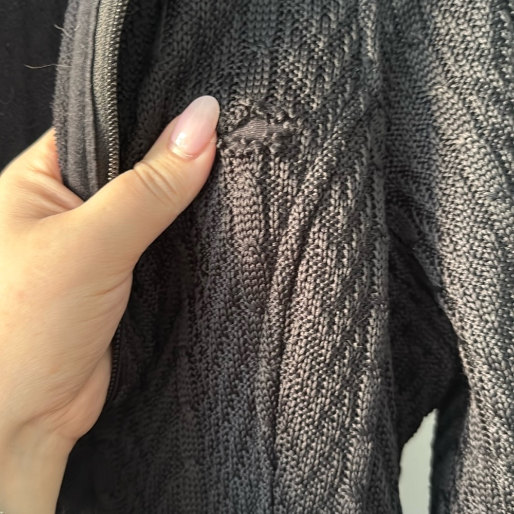 Spyder Black Cable Knit Utility Jacket - Picture 5 of 6